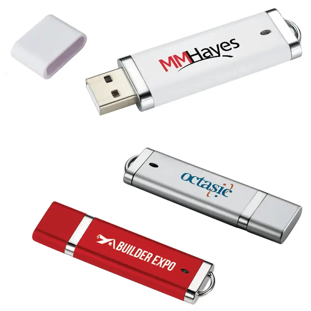 What material is the USB flash drive made of?